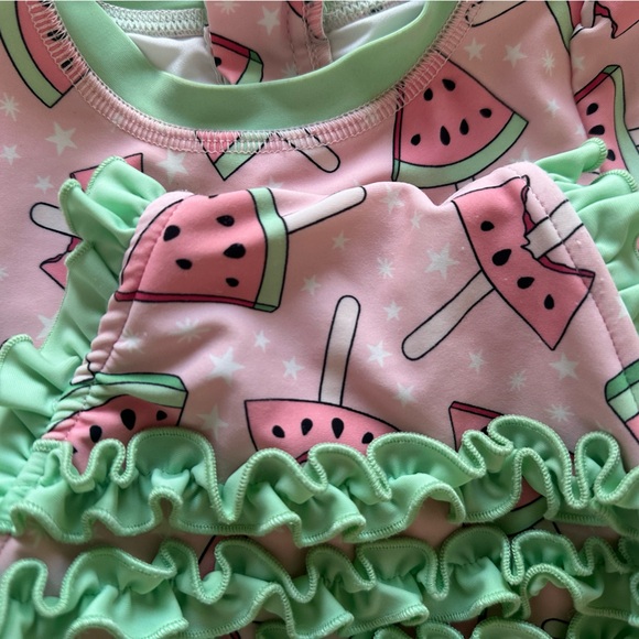 Caden lane watermelon one piece 6-12 mo. - Picture 2 of 3